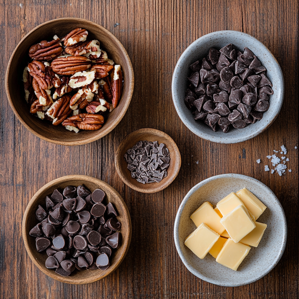 Homemade Turtle Candy ingredients