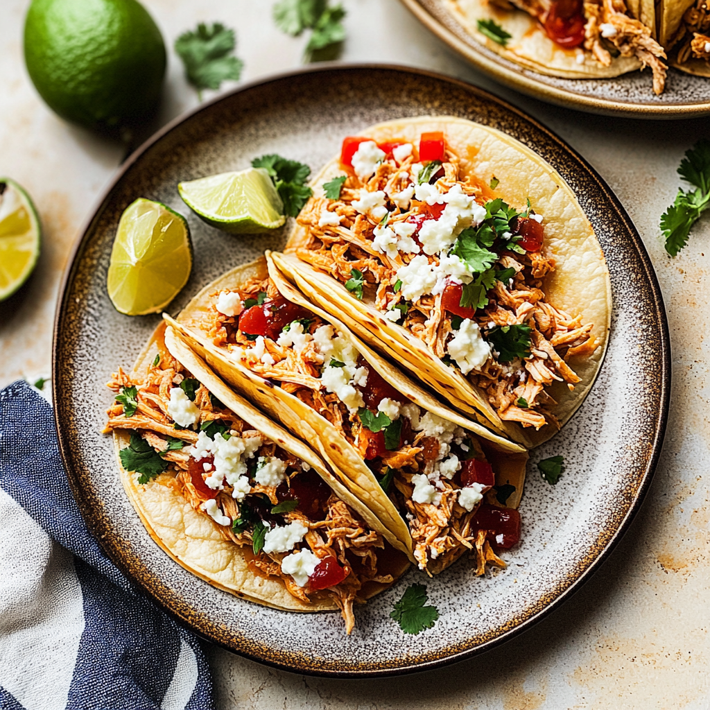 Shredded Chicken Tacos