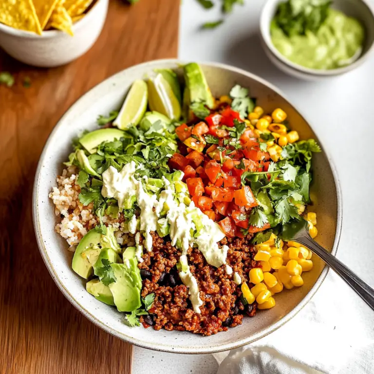 Ground Beef Taco Bowls