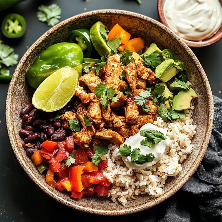 Chicken Fajita Burrito Bowl