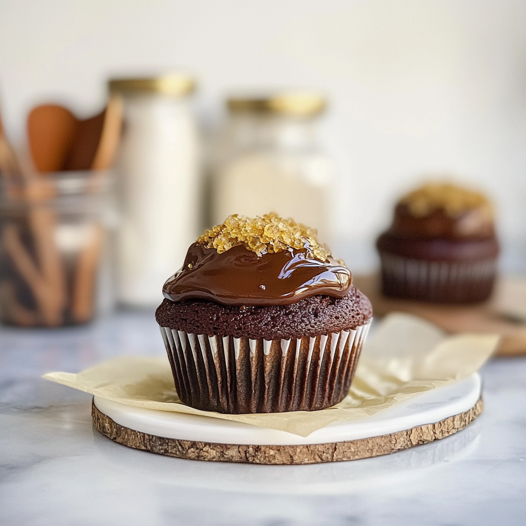 Small Batch Bourbon Chocolate Cupcakes