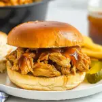 Slow Cooker Hot Honey Chicken Sandwiches