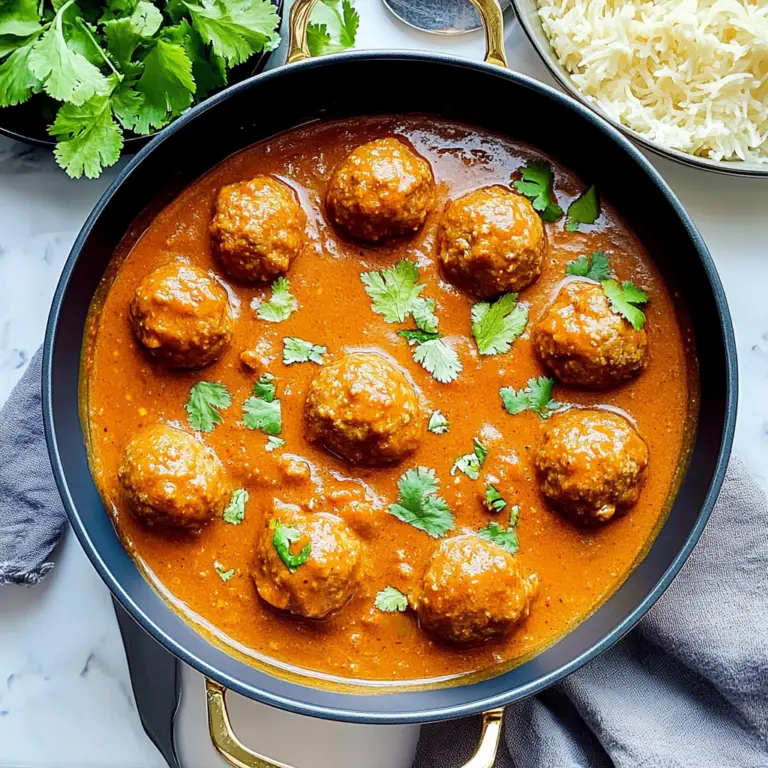 Tikka Masala Meatballs in Creamy Sauce