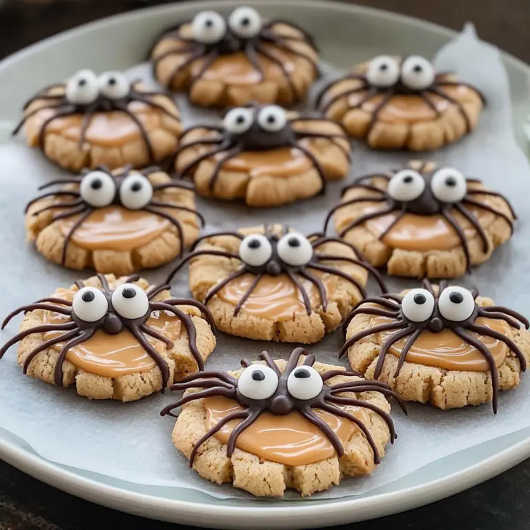 Peanut Butter Spider Cookies