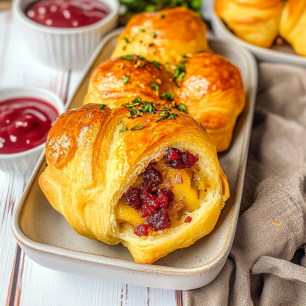 Leftover Turkey Crescent Rolls