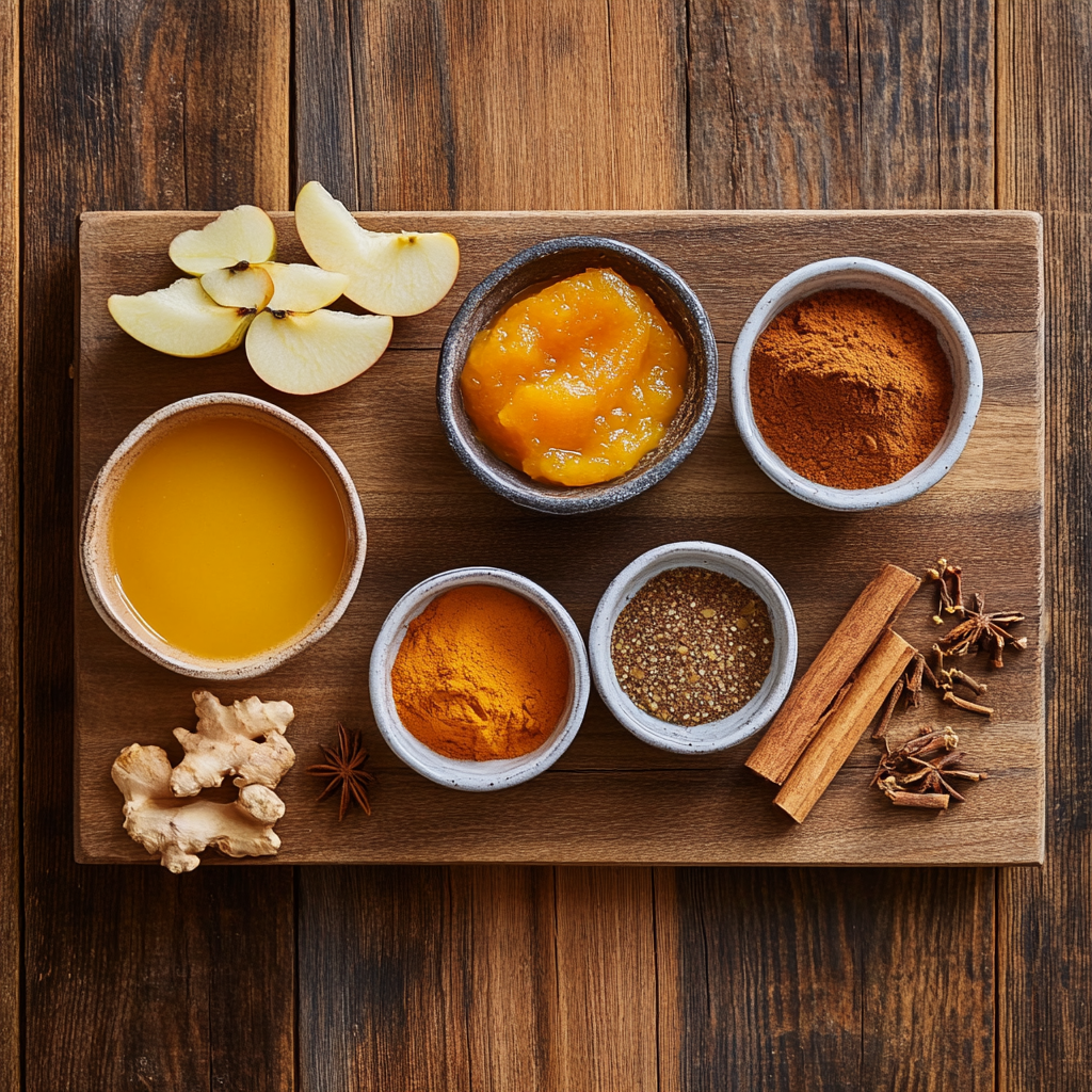 Less-Sugar Pumpkin Butter ingredients