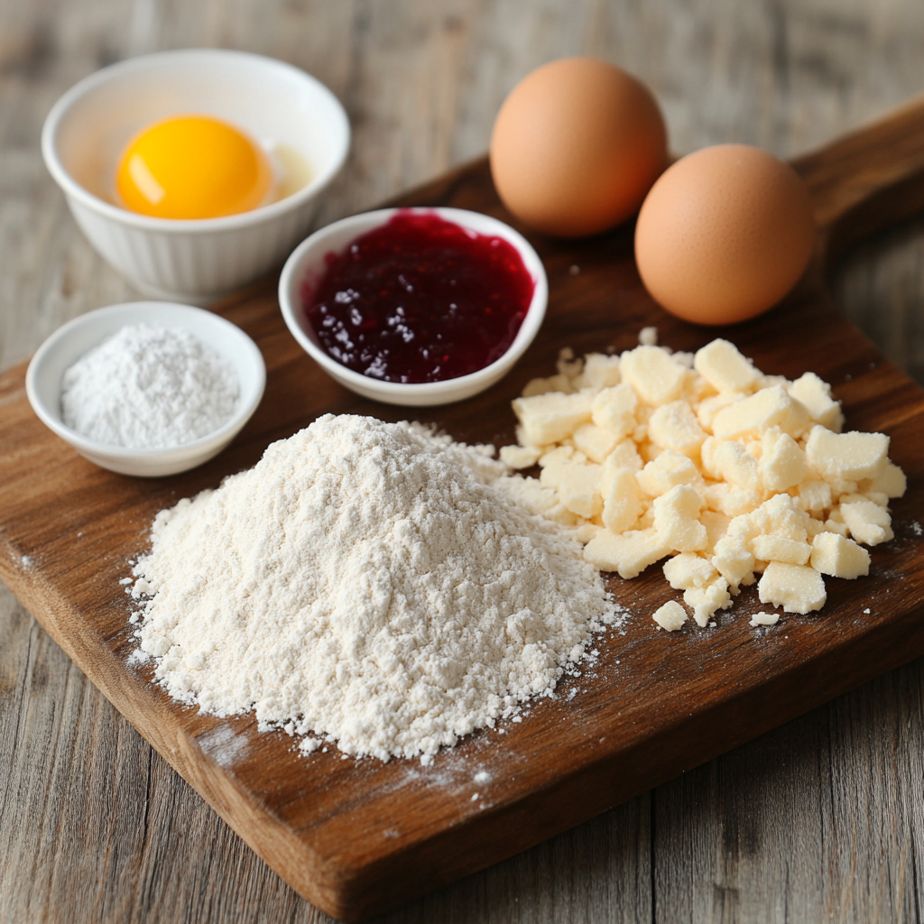 Linzer Cookies ingredients
