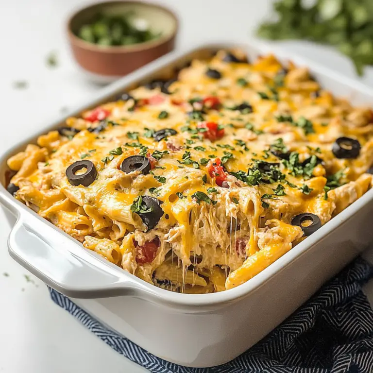 Mexican Chicken Pasta Casserole
