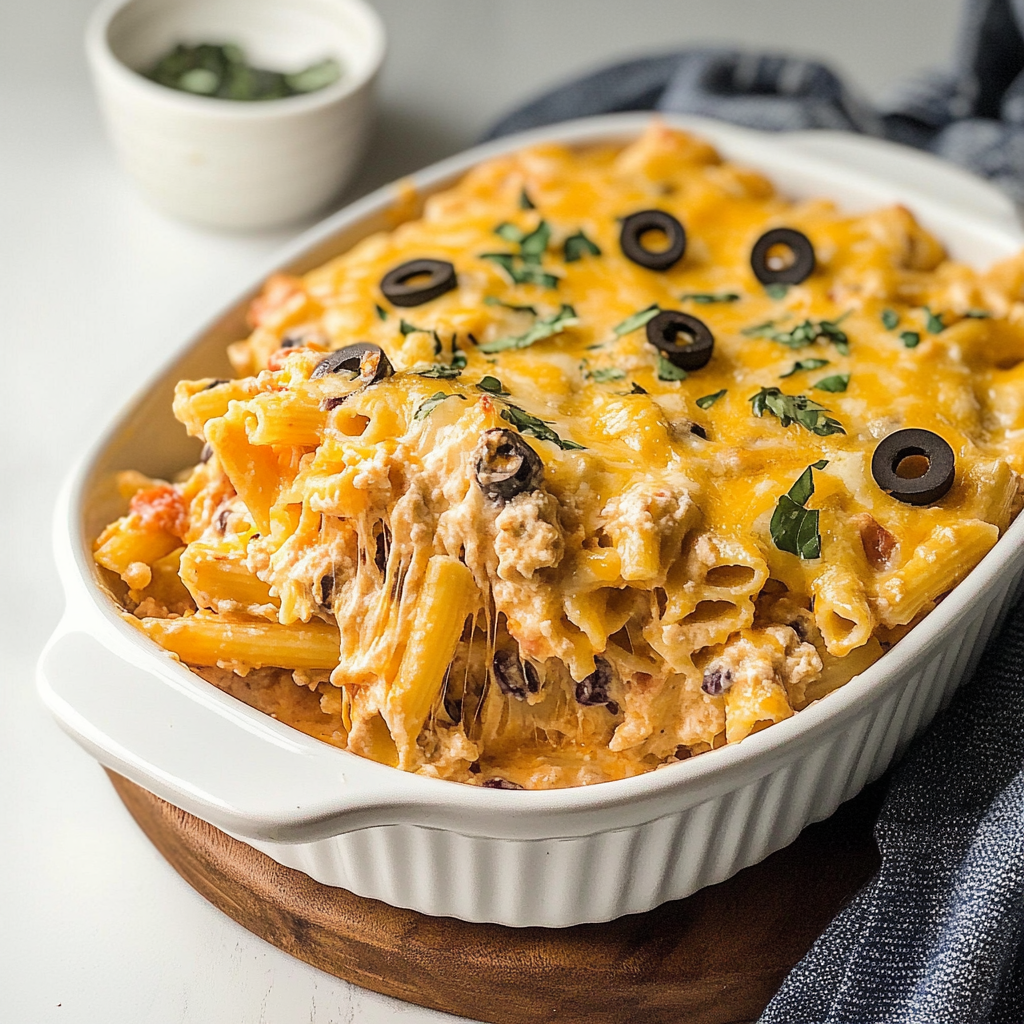 Mexican Chicken Pasta Casserole