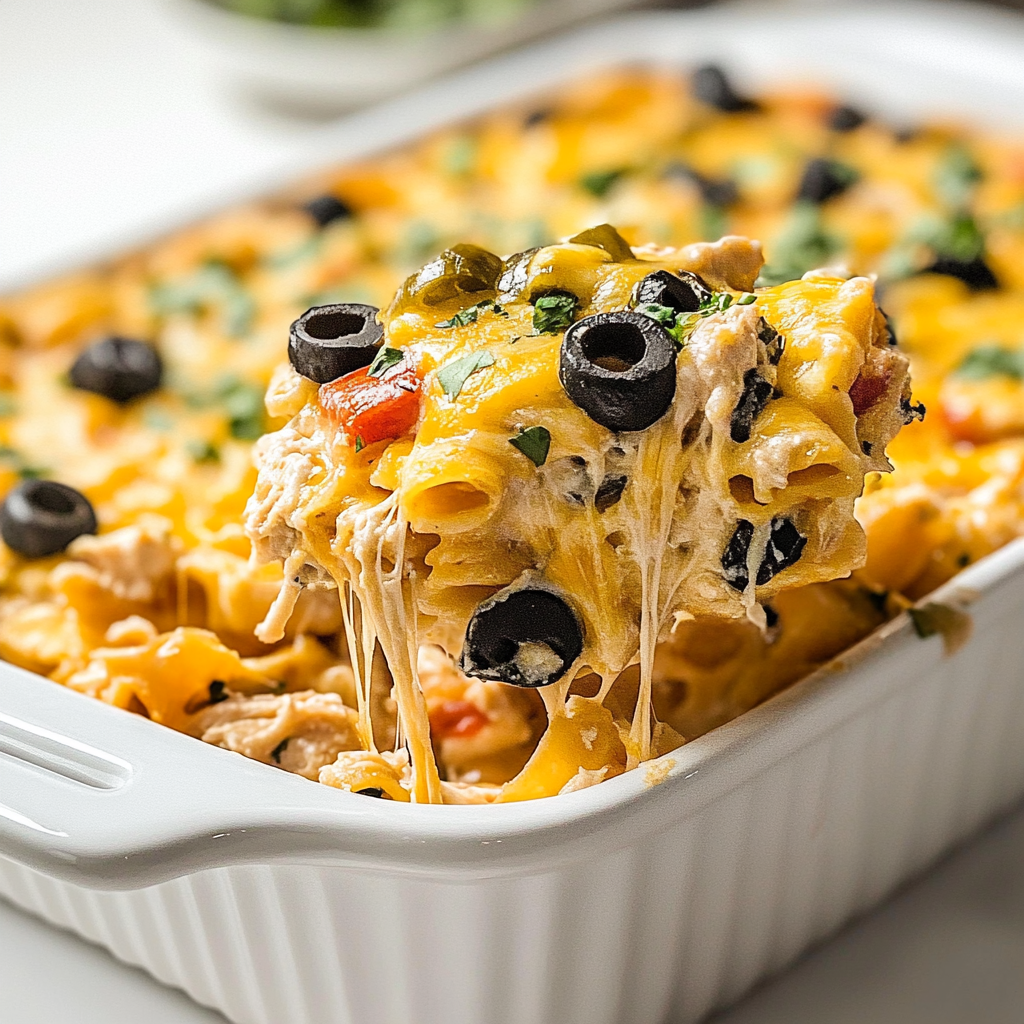 Mexican Chicken Pasta Casserole
