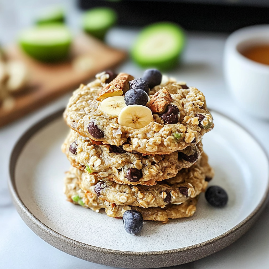 Oatmeal Banana Zucchini Breakfast Cookies