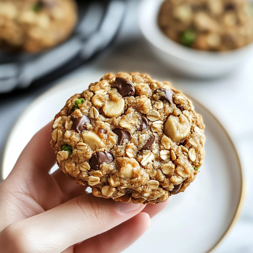 Oatmeal Banana Zucchini Breakfast Cookies