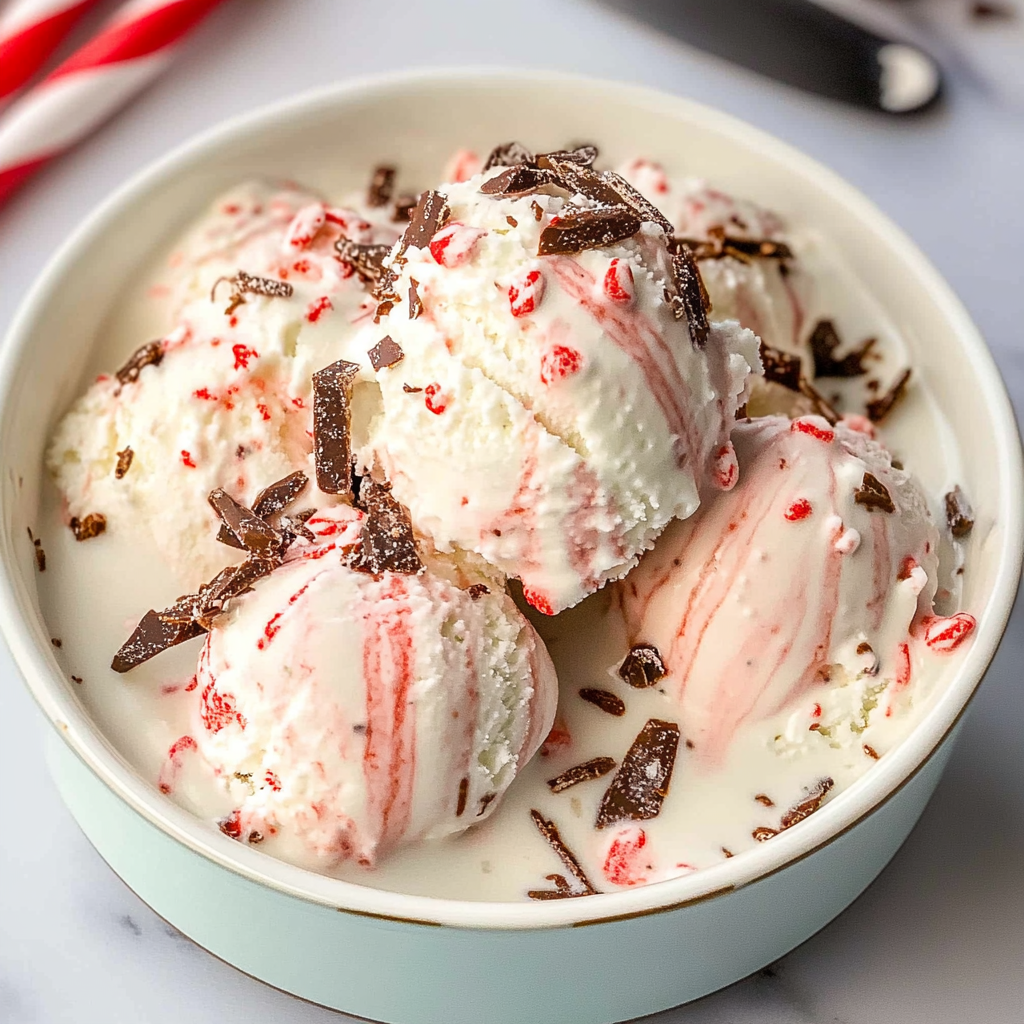 Peppermint Crunch Ice Cream