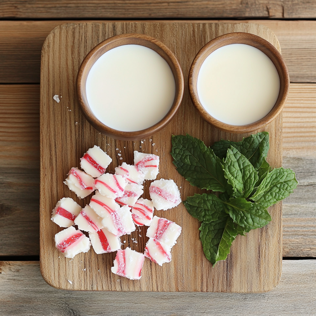 Peppermint Crunch Ice Cream ingredients