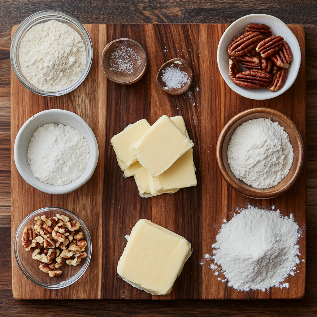 Peppermint Snowball Cookies ingredients