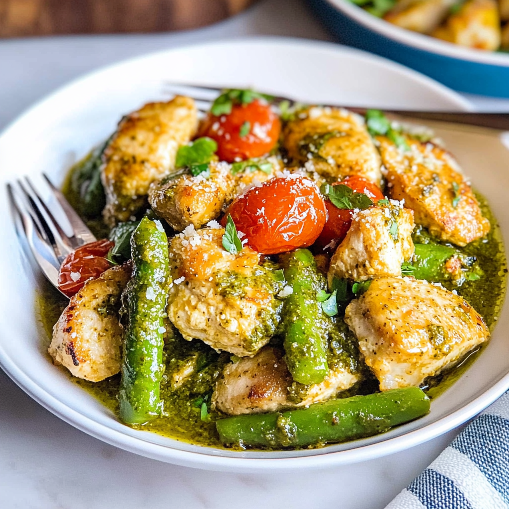 Pesto Chicken and Veggies