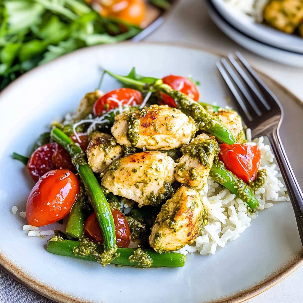 Pesto Chicken and Veggies