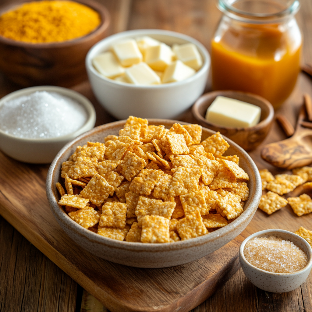 Pumpkin Spice Chex Mix ingredients