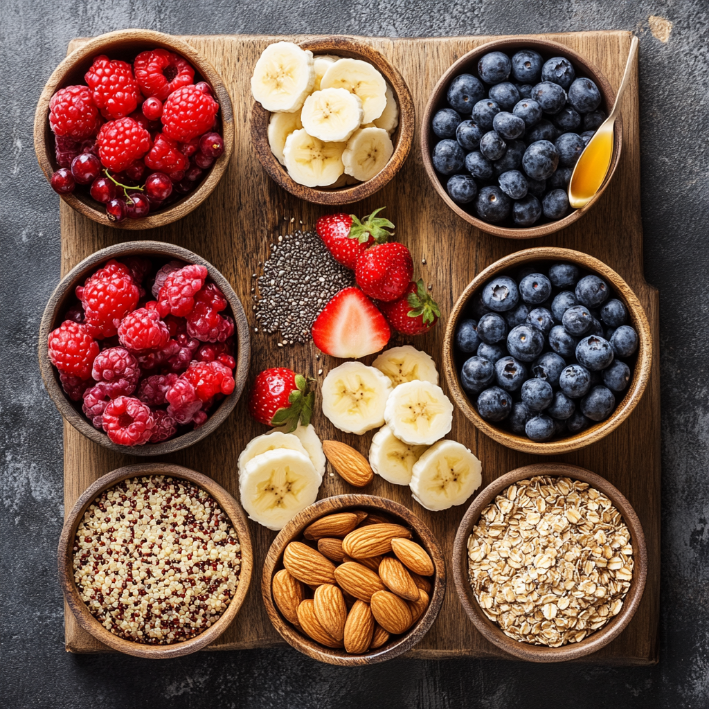 Quinoa Porridge ingredients