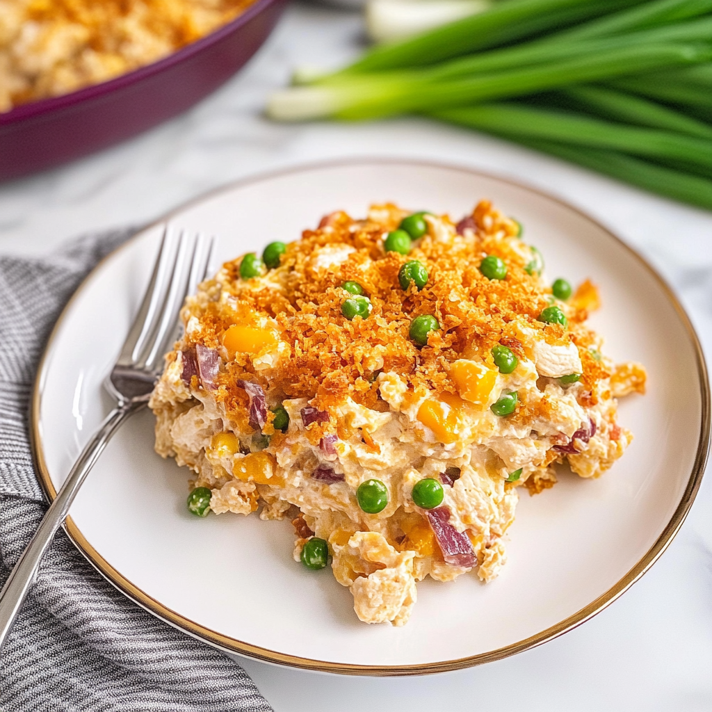 Ritz Cracker Chicken Casserole