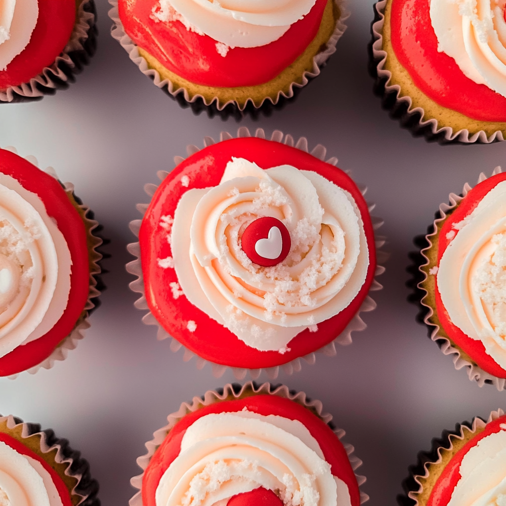 Santa Hat Cupcakes