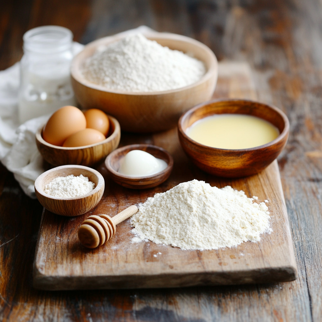 Skillet Honey Butter Cornbread ingredients