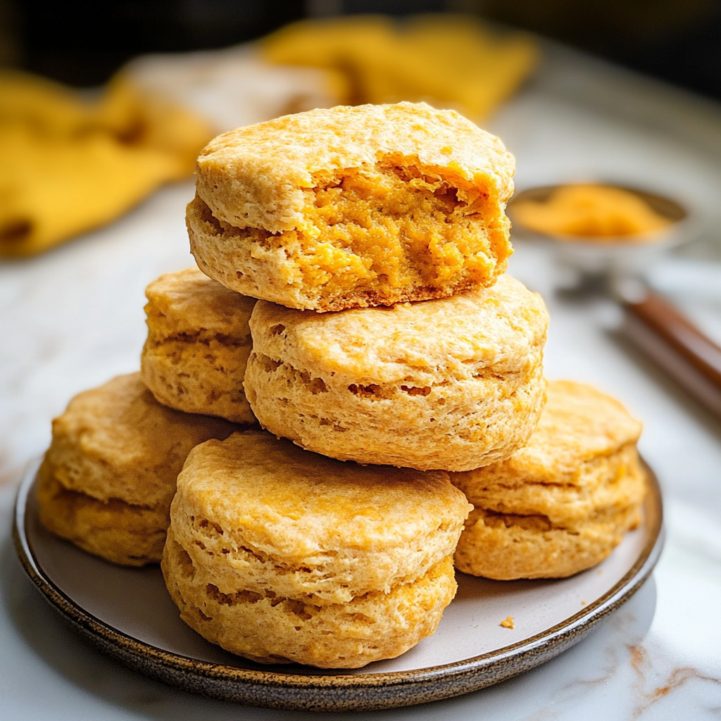 Spiced Sweet Potato Buttermilk Biscuits