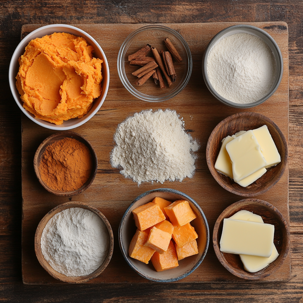 Spiced Sweet Potato Buttermilk Biscuits ingredients