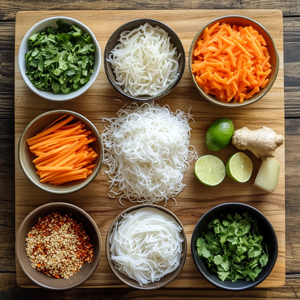 Spicy Peanut Noodles ingredients