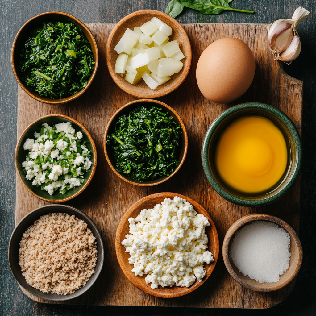 Spinach Feta Turkey Burgers ingredients