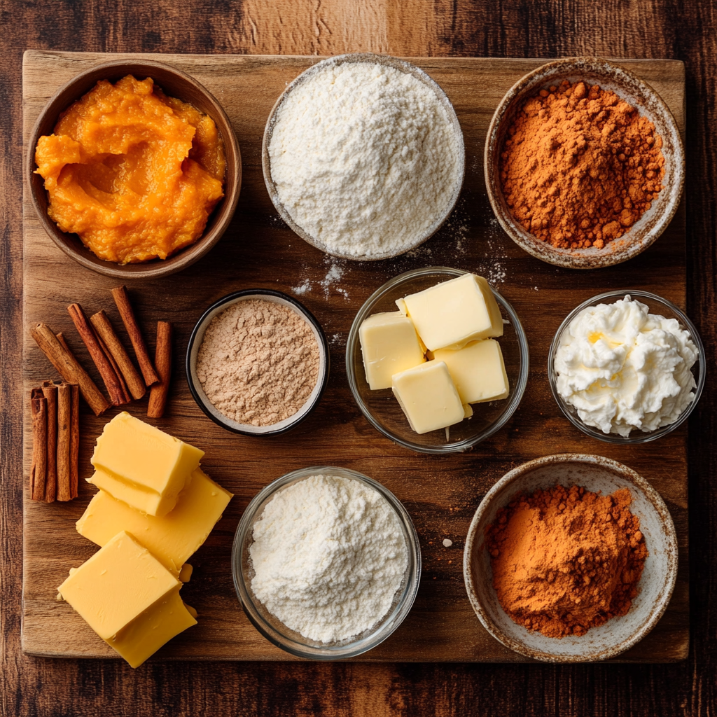 Thanksgiving Piecaken ingredients