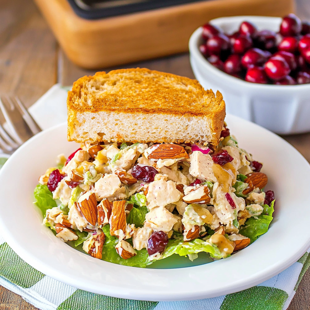 Turkey Salad with Cranberries & Pecans