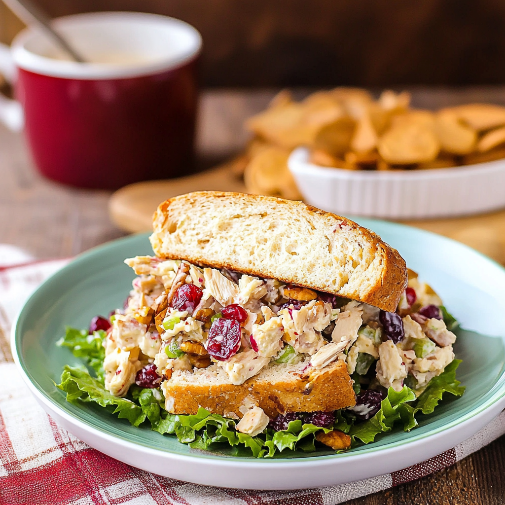 Turkey Salad with Cranberries & Pecans