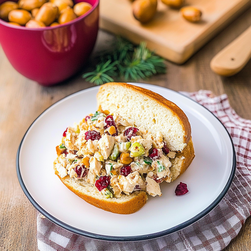 Turkey Salad with Cranberries & Pecans