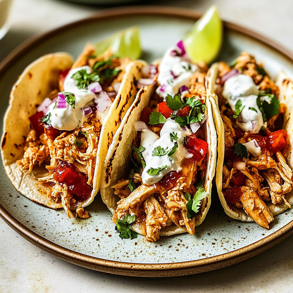 Shredded Chicken Tacos