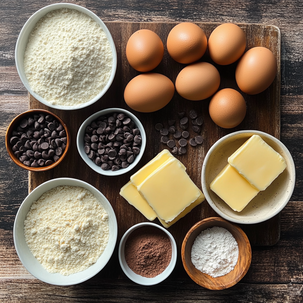 Bailey’s Irish Cream Brownies ingredients