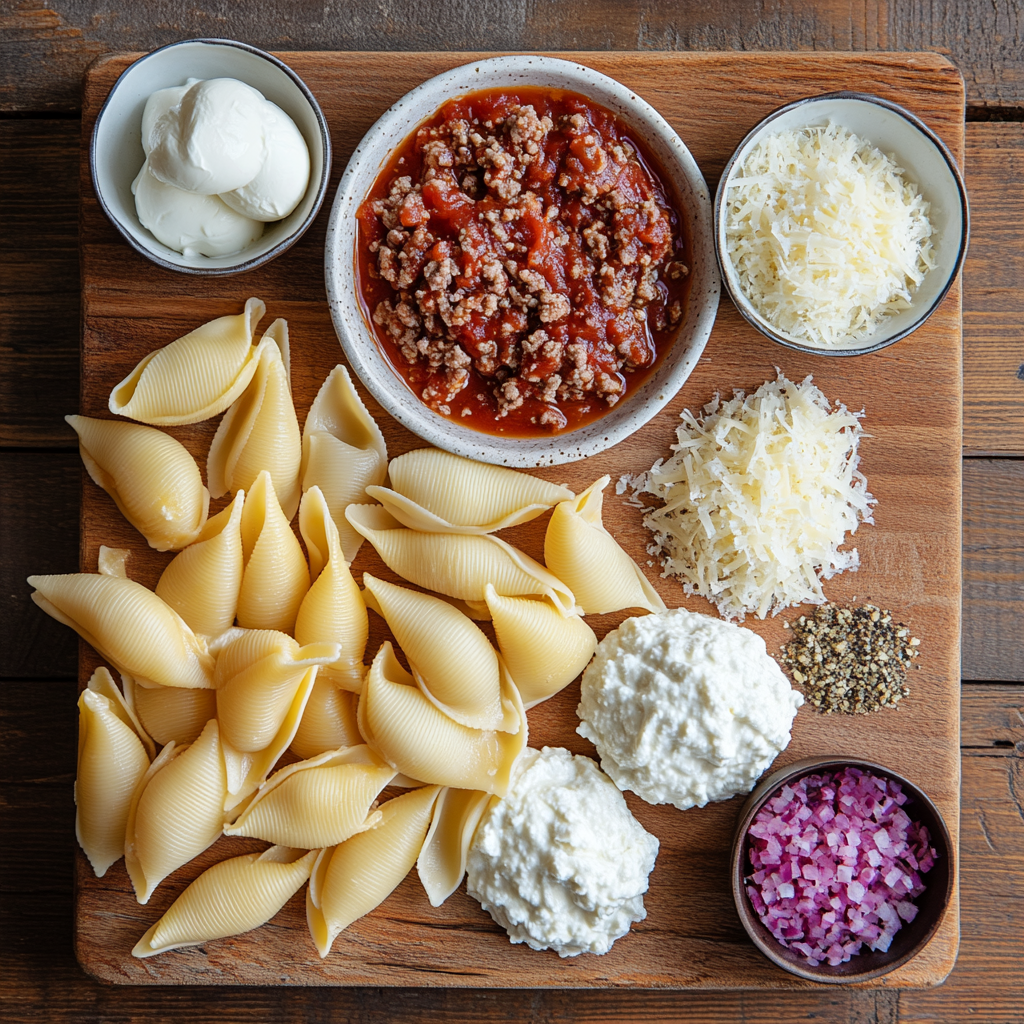 Beef Stuffed Shells ingredients