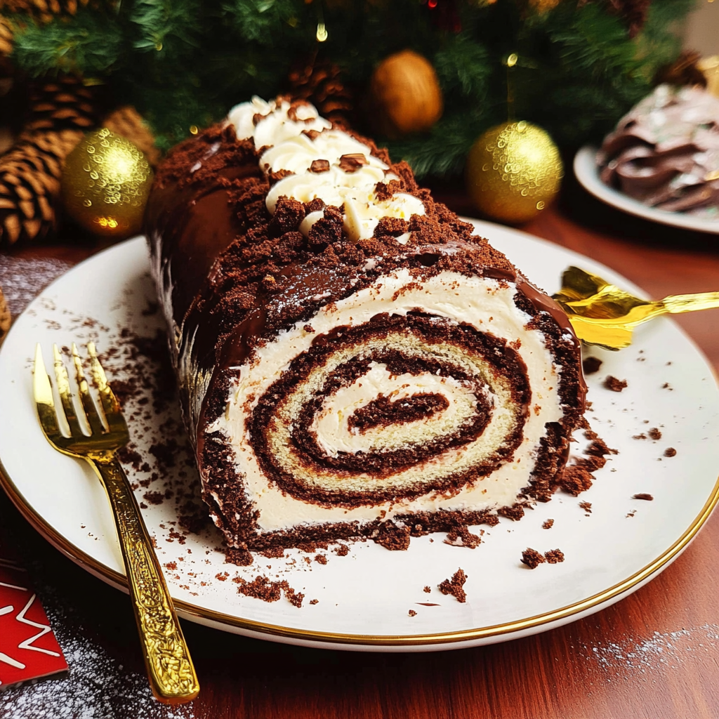 Bûche De Noël (Yule Log Cake)
