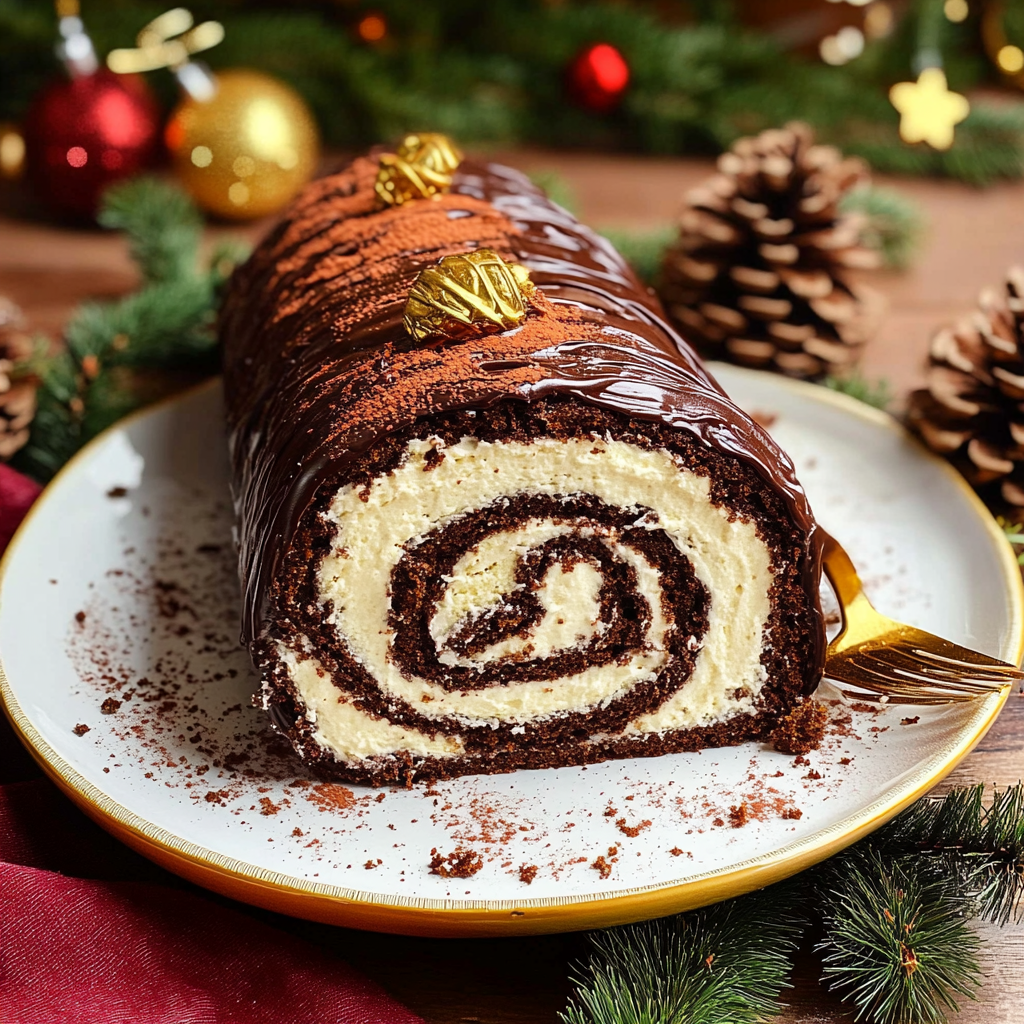 Bûche De Noël (Yule Log Cake)