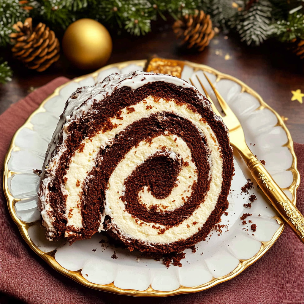 Bûche De Noël (Yule Log Cake)