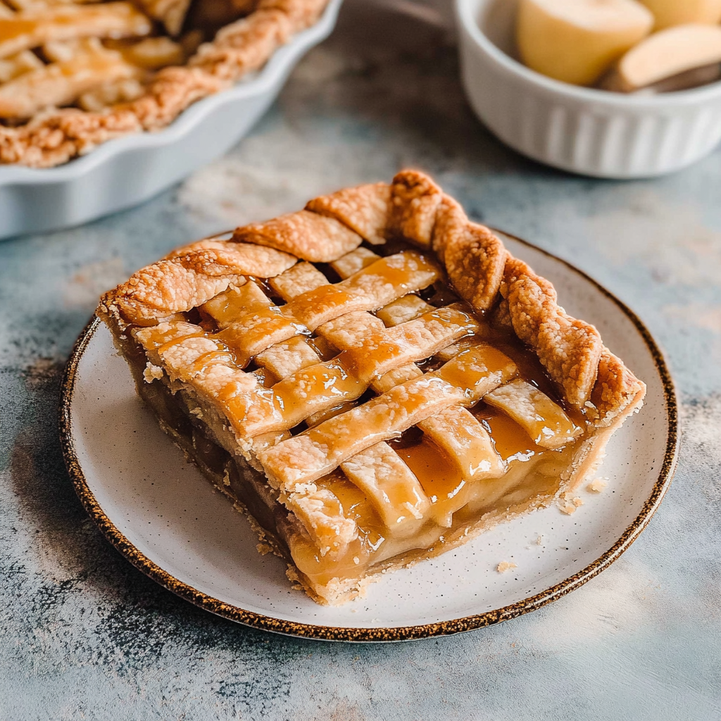 Caramel Apple Slab Pie & Homemade Pie Crust