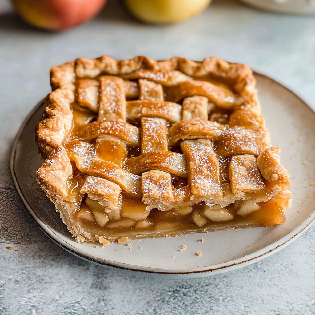 Caramel Apple Slab Pie & Homemade Pie Crust