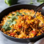 Cheesy One Pot Taco Rice