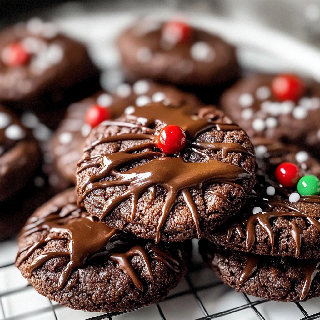 Chocolate Blossom Cookies