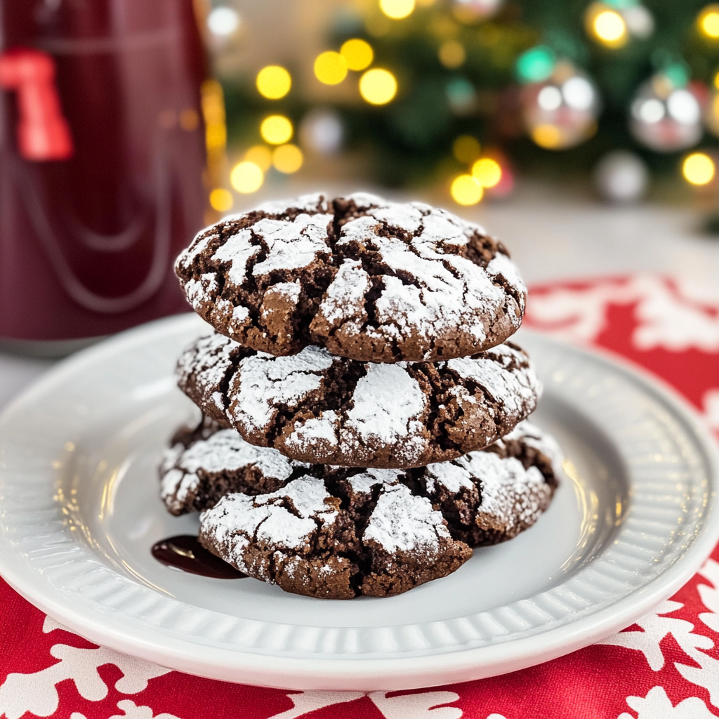 Chocolate Crinkle Cookies