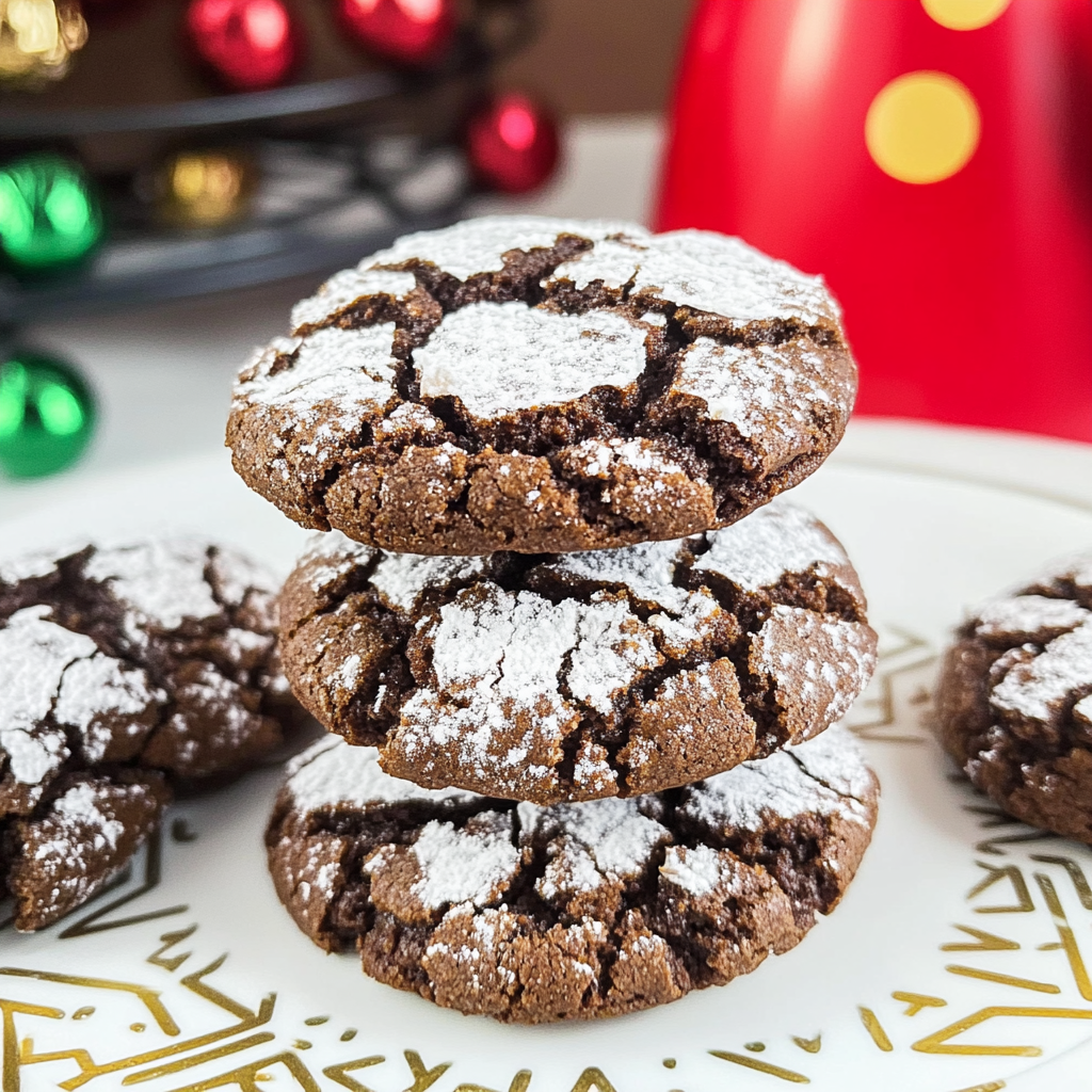 Chocolate Crinkle Cookies