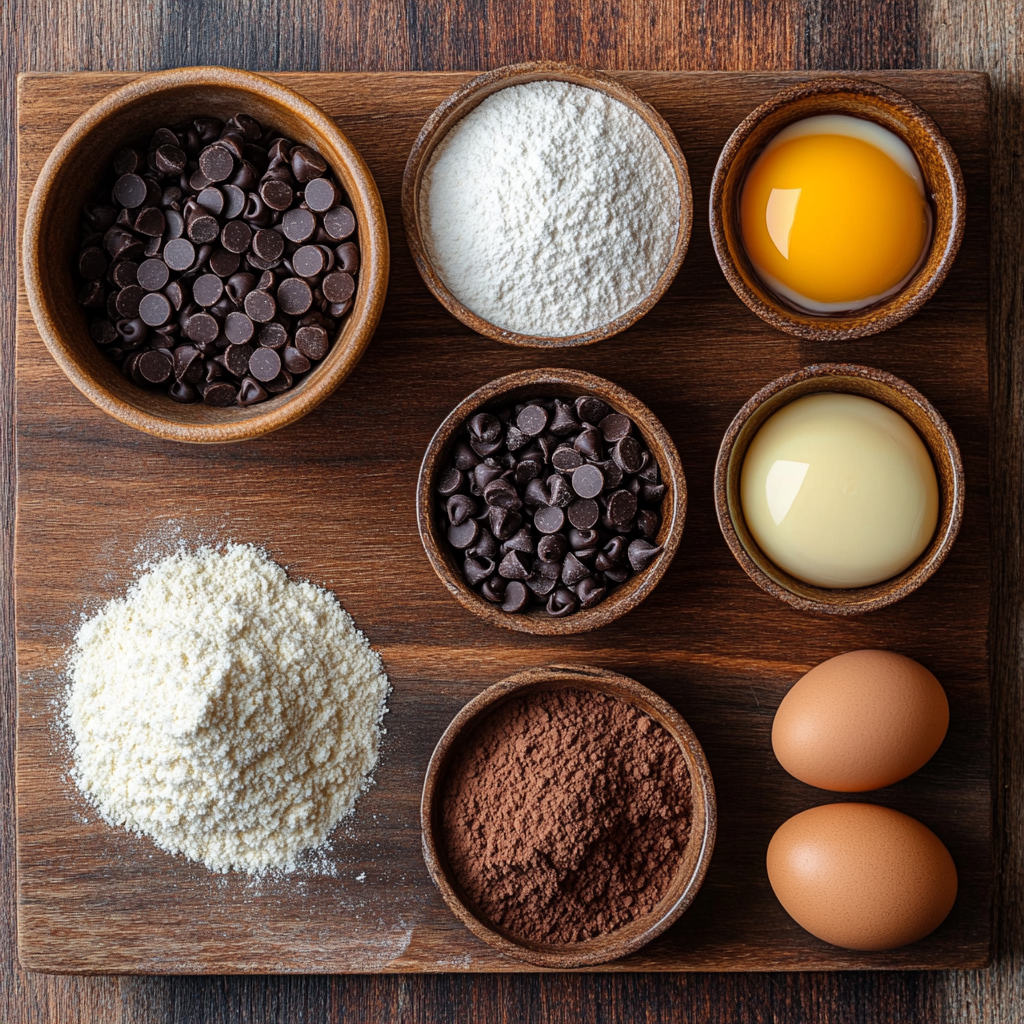 Chocolate Mochi Brownies ingredients