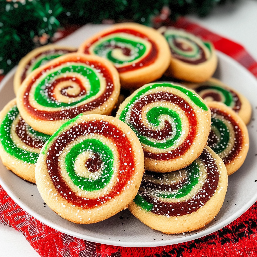 Christmas Pinwheel Cookies