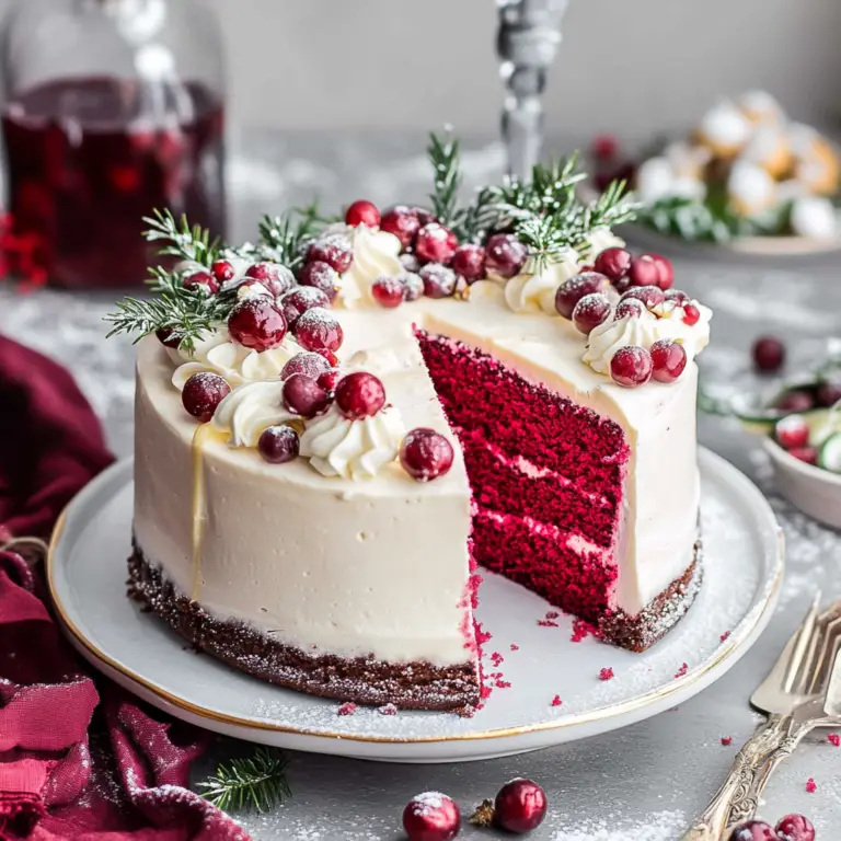 Christmas Red Velvet Cheesecake