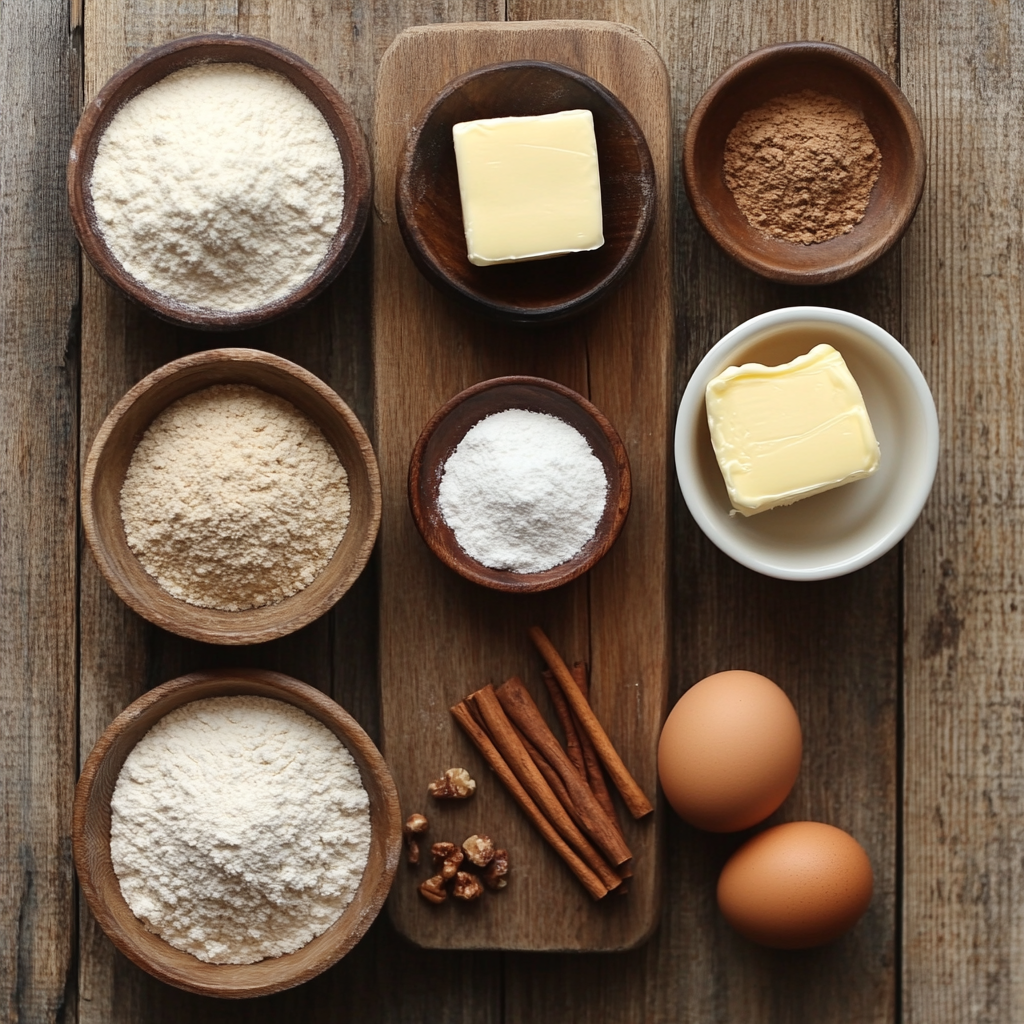 Christmas Snickerdoodles ingredients
